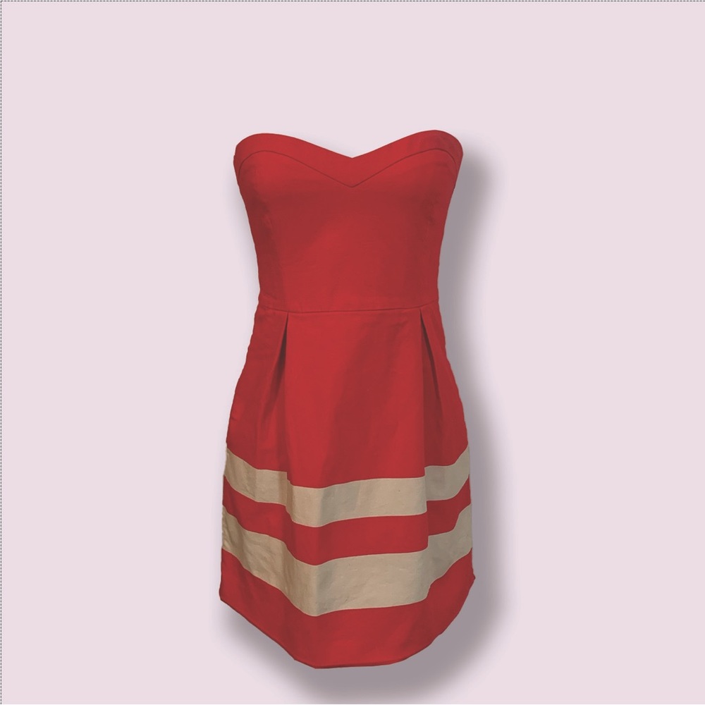 ZARA | DEEP PINK STRAPLESS DRESS | SIZE L
